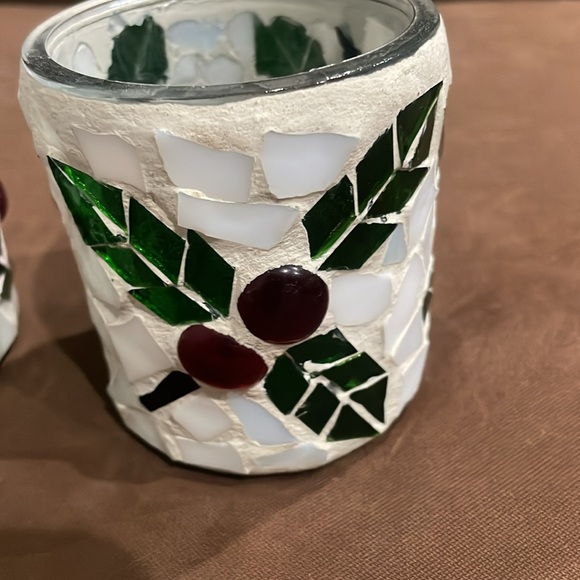 NWOT: Sparkling Christmas Tea Light Candle Holders - Set of 2 - Picture 5 of 12